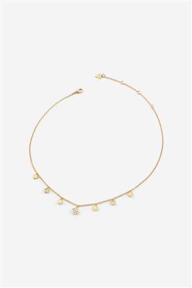 Collana Guess Donna Ace of Diamonds in Acciaio Cristallo JUBN06 178JW - JUBN06 178JW